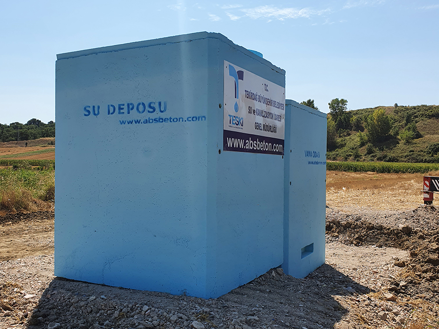 10 m3 Prefabrik Betonarme Su Deposu