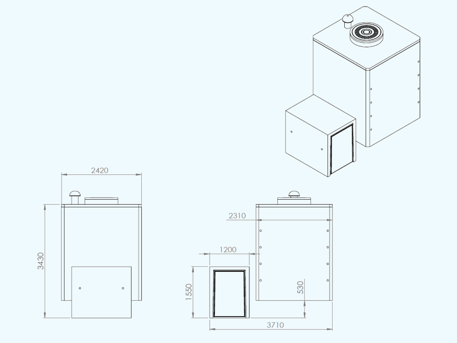 10 m3 Prefabrik Betonarme Su Deposu