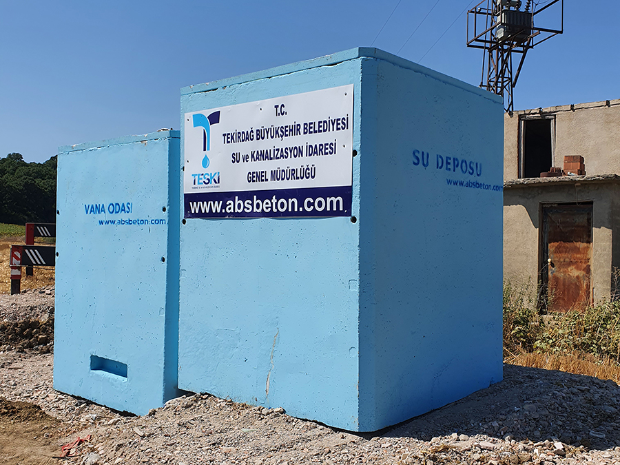 10 m3 Prefabrik Betonarme Su Deposu