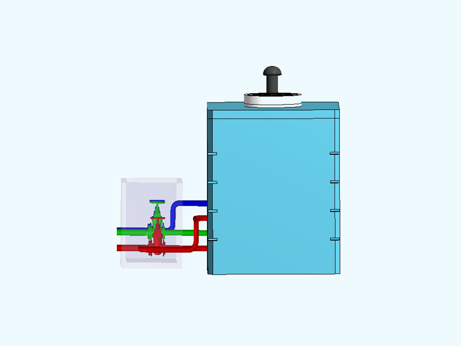 10 m3 Prefabrik Betonarme Su Deposu