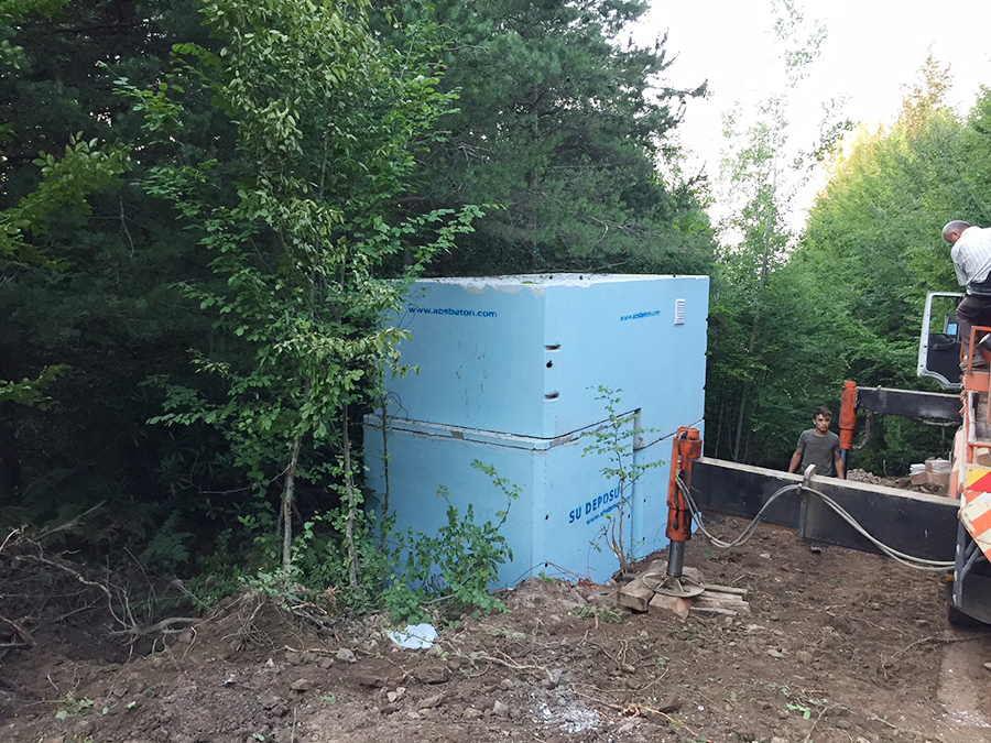 10 m3 Prefabrik Betonarme Su Deposu