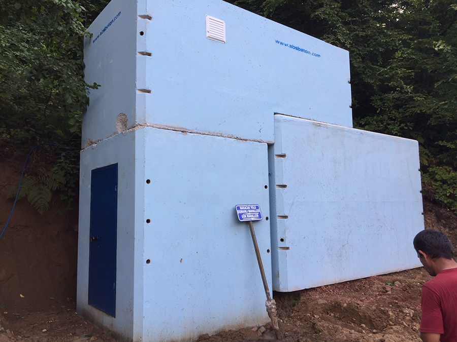 10 m3 Prefabrik Betonarme Su Deposu