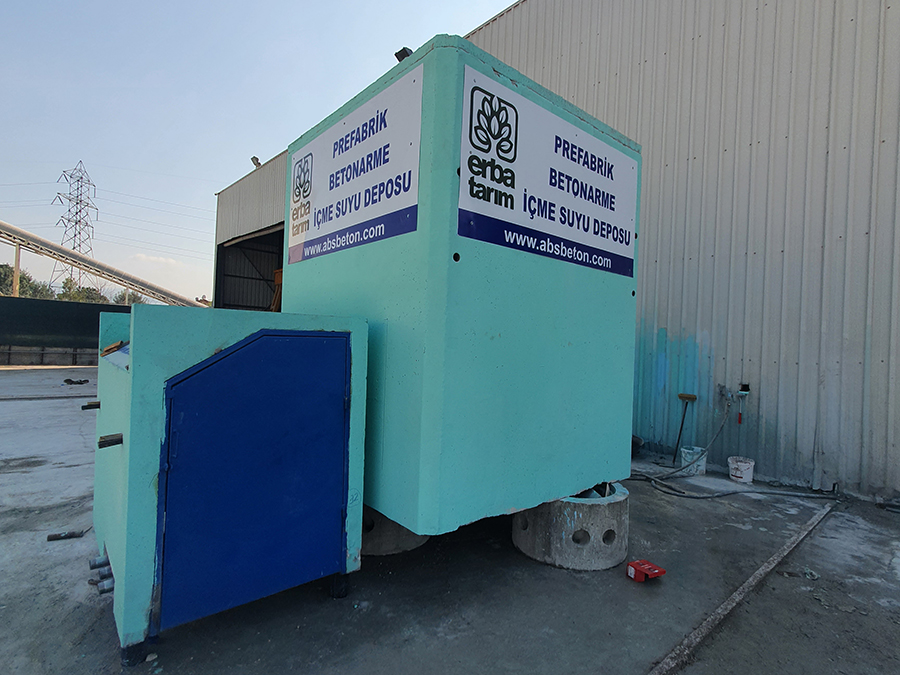 10 m3 Prefabrik Betonarme Su Deposu