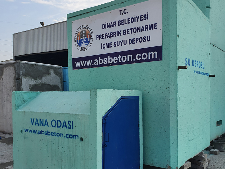 10 m3 Prefabrik Betonarme Su Deposu