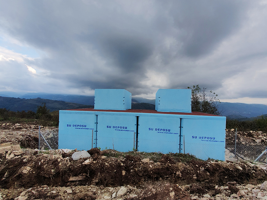 100 m3 Prefabrik Betonarme Su Deposu