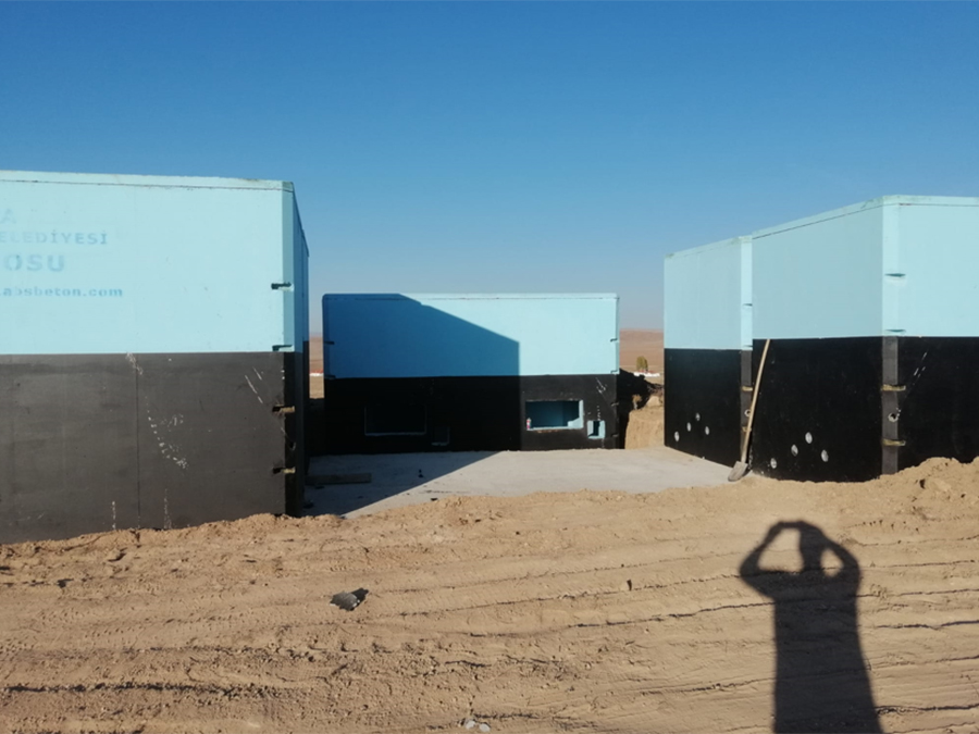 100 m3 Prefabrik Betonarme Su Deposu