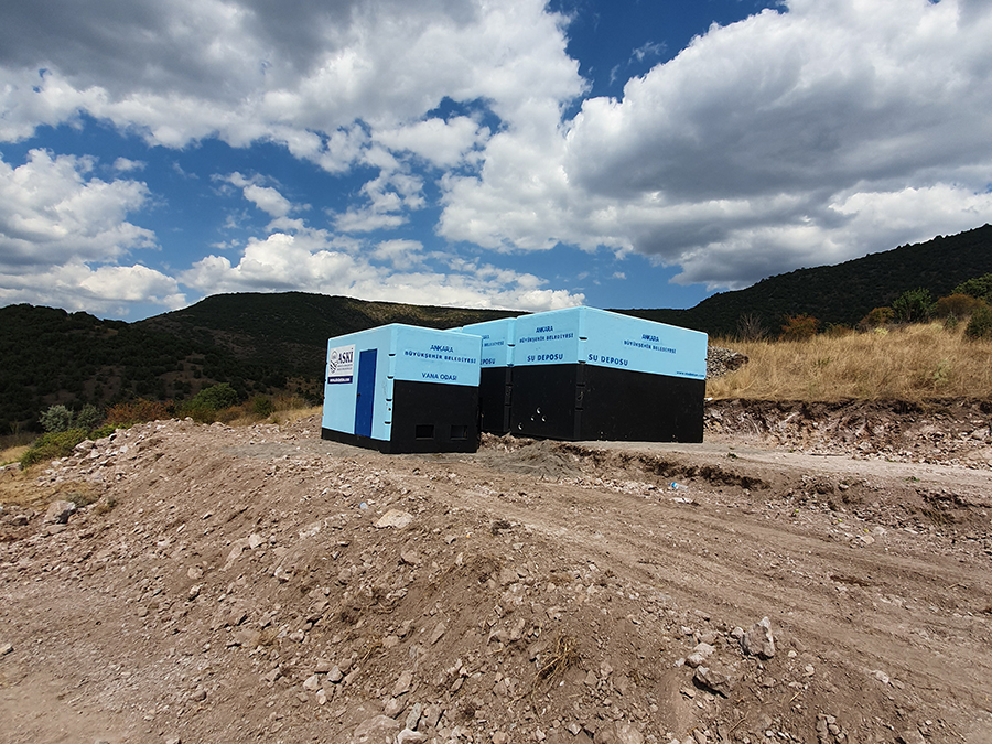 100 m3 Prefabrik Betonarme Su Deposu