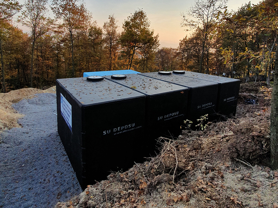 100 m3 Prefabrik Betonarme Su Deposu