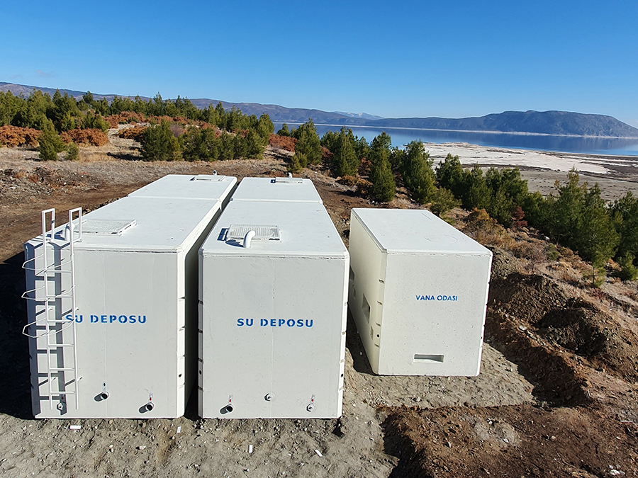 100 m3 Prefabrik Betonarme Su Deposu