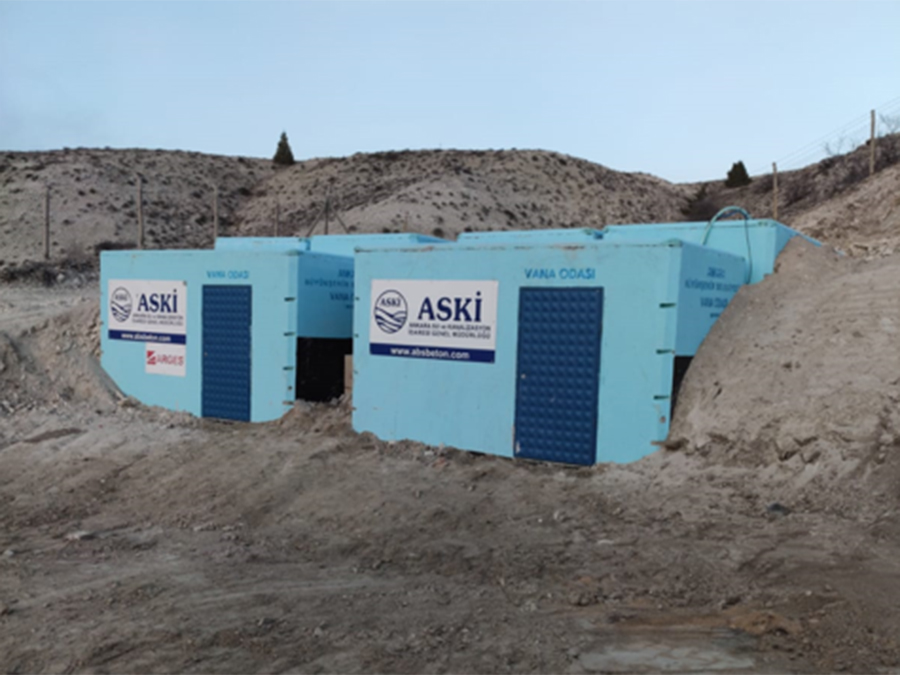 100 m3 Prefabrik Betonarme Su Deposu