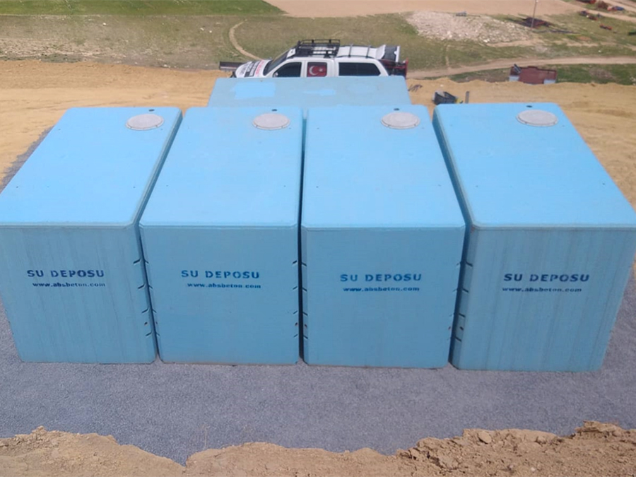 100 m3 Prefabrik Betonarme Su Deposu