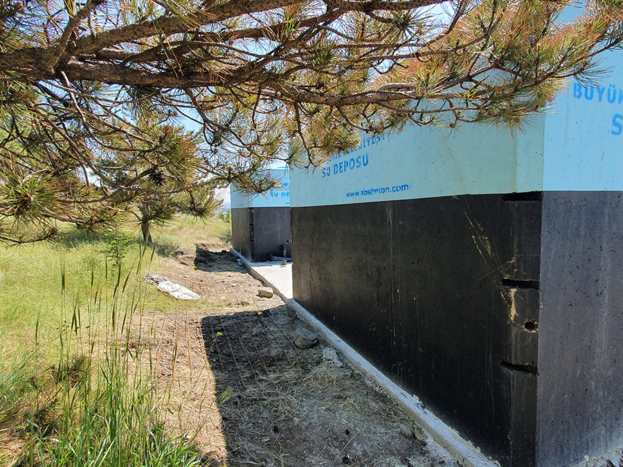 100 m3 Prefabrik Betonarme Su Deposu