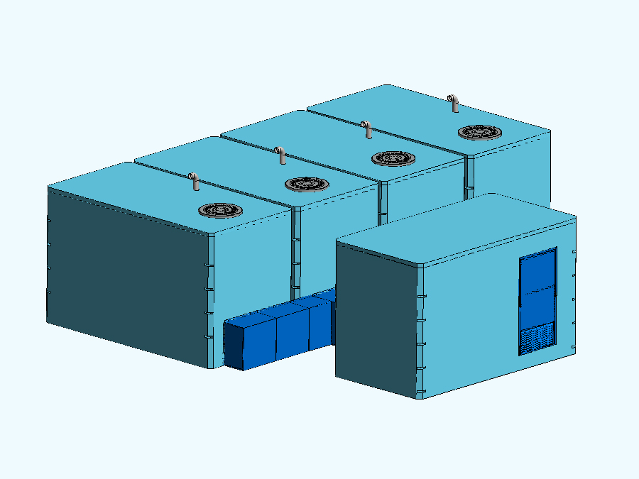 100 m3 Prefabrik Betonarme Su Deposu