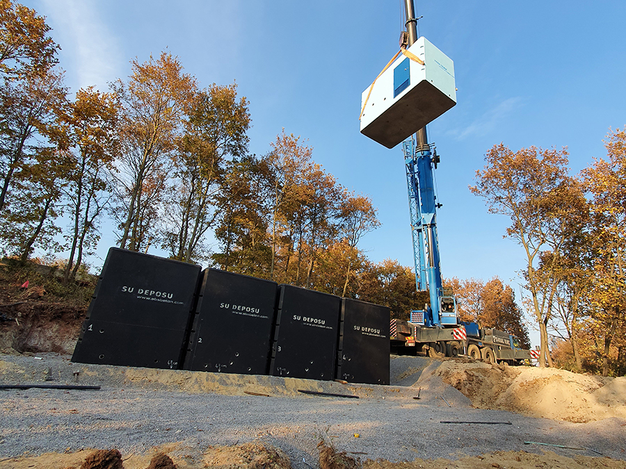 100 m3 Prefabrik Betonarme Su Deposu