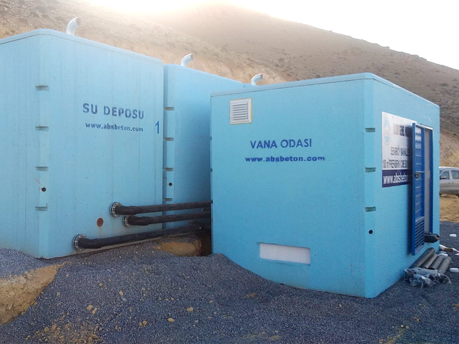 100 m3 Prefabrik Betonarme Su Deposu