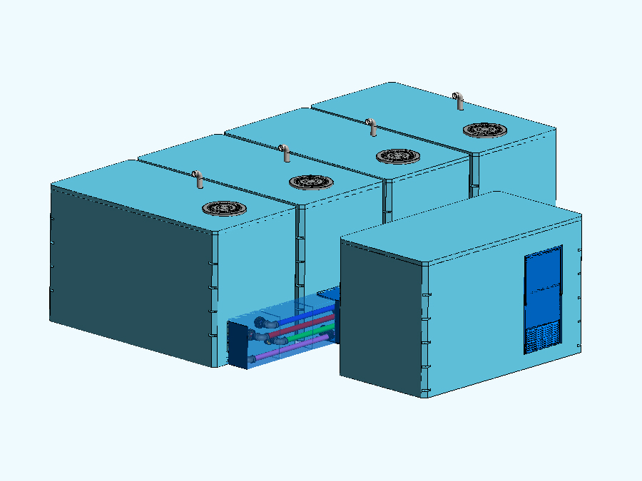 100 m3 Prefabrik Betonarme Su Deposu