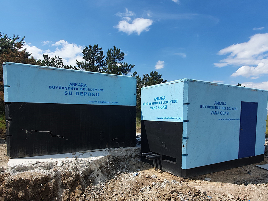 100 m3 Prefabrik Betonarme Su Deposu