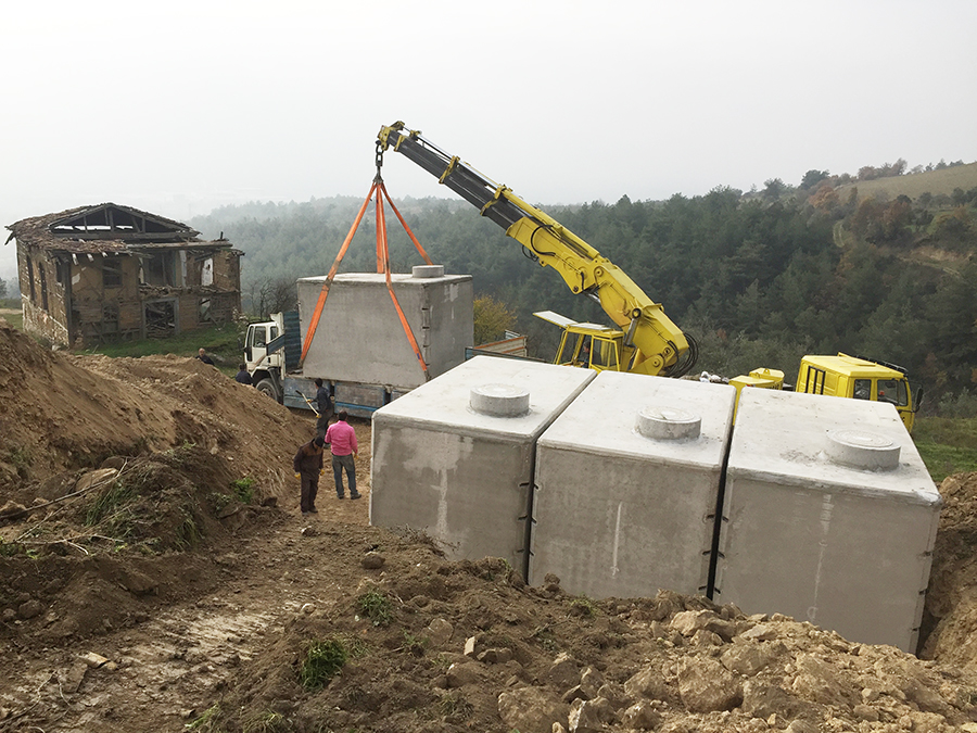 100 m3 Prefabrik Betonarme Su Deposu