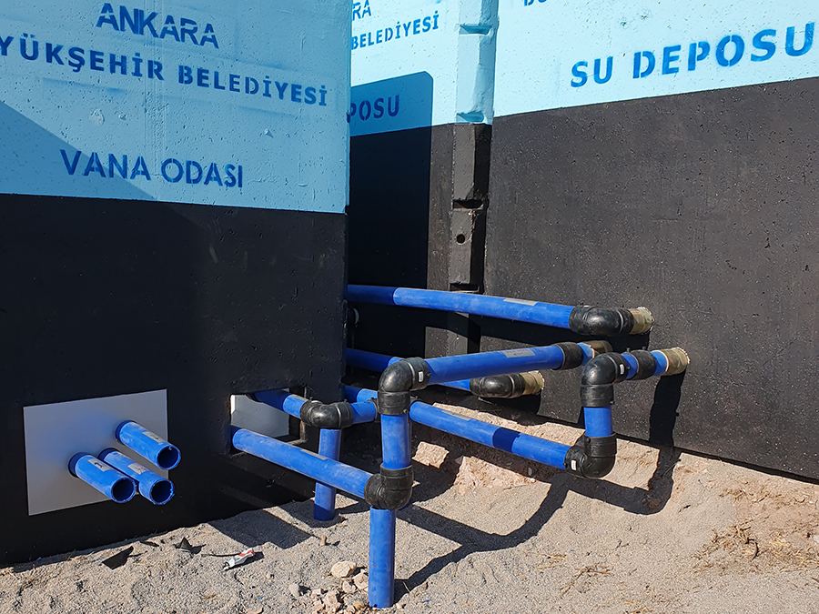 100 m3 Prefabrik Betonarme Su Deposu