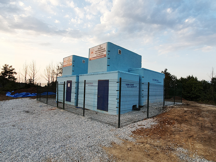 100 m3 Prefabrik Betonarme Su Deposu