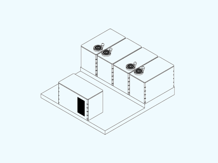 100 m3 Prefabrik Betonarme Su Deposu