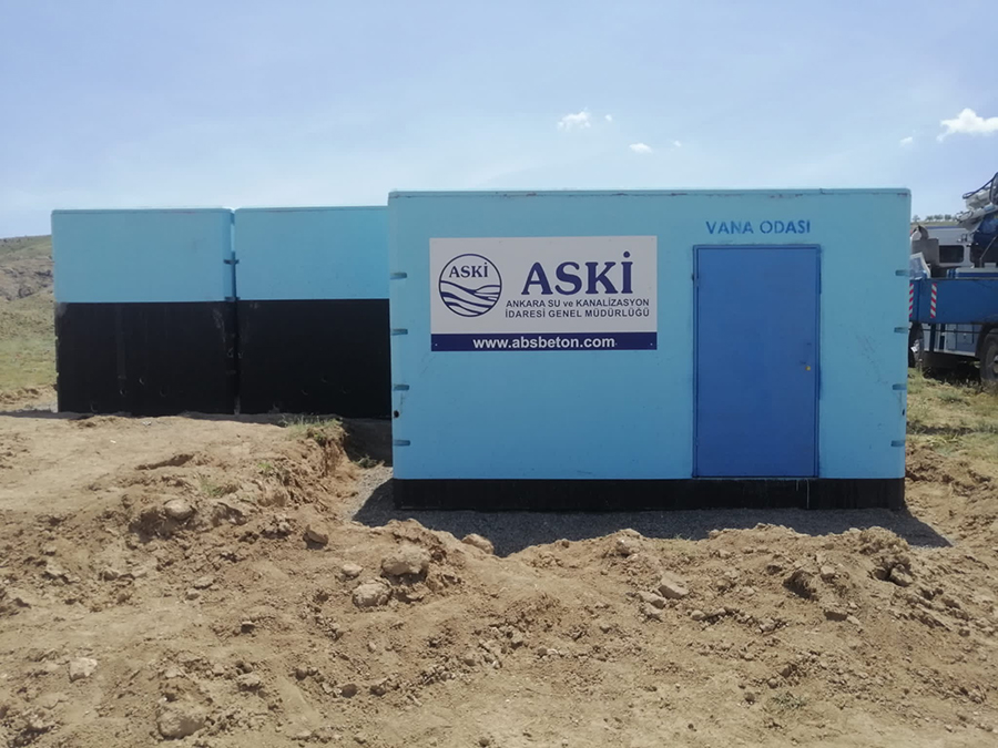 100 m3 Prefabrik Betonarme Su Deposu