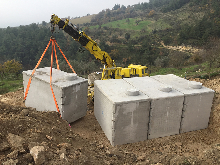 100 m3 Prefabrik Betonarme Su Deposu