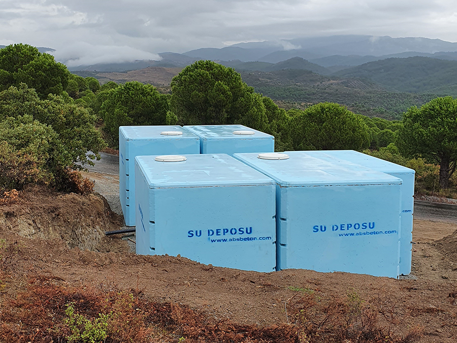 100 m3 Prefabrik Betonarme Su Deposu