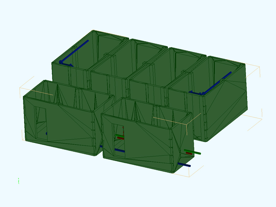 100 m3 Prefabrik Betonarme Su Deposu