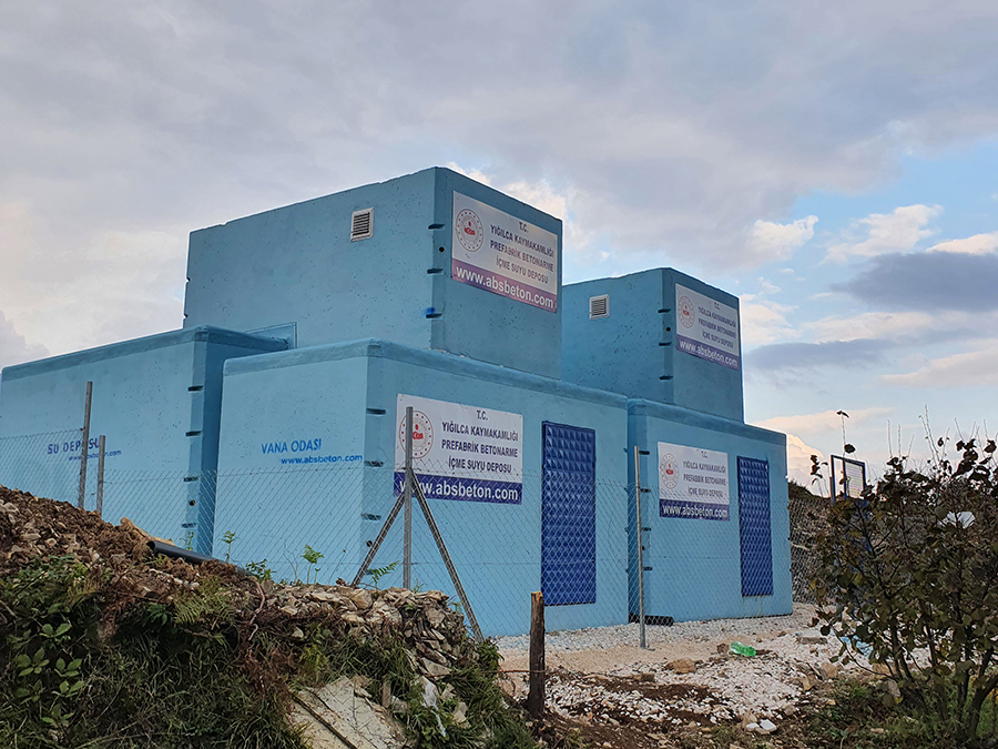 100 m3 Prefabrik Betonarme Su Deposu