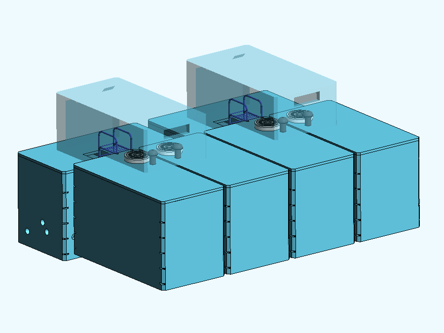 100 m3 Prefabrik Betonarme Su Deposu