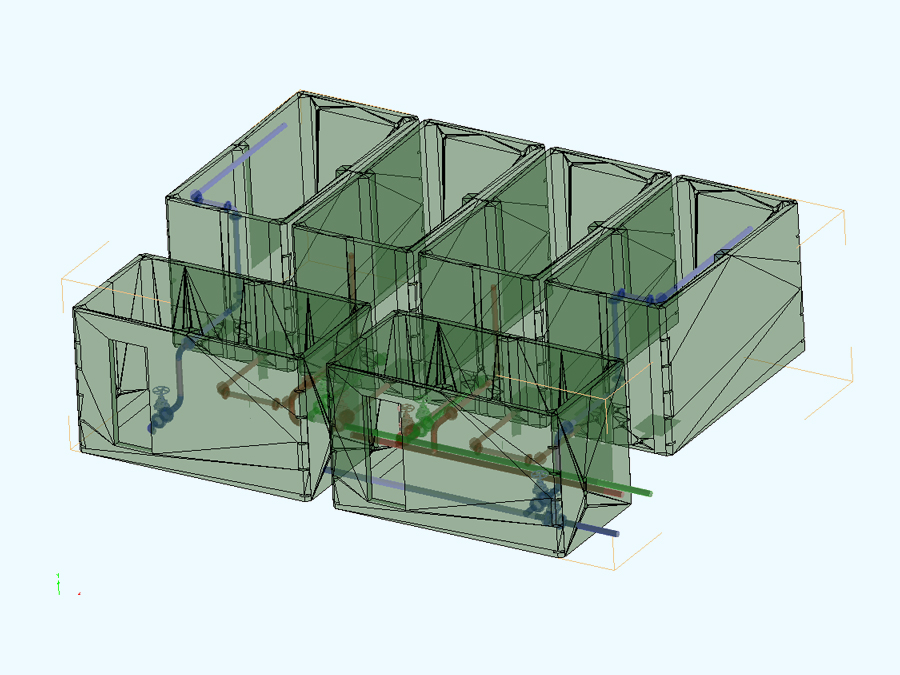 100 m3 Prefabrik Betonarme Su Deposu