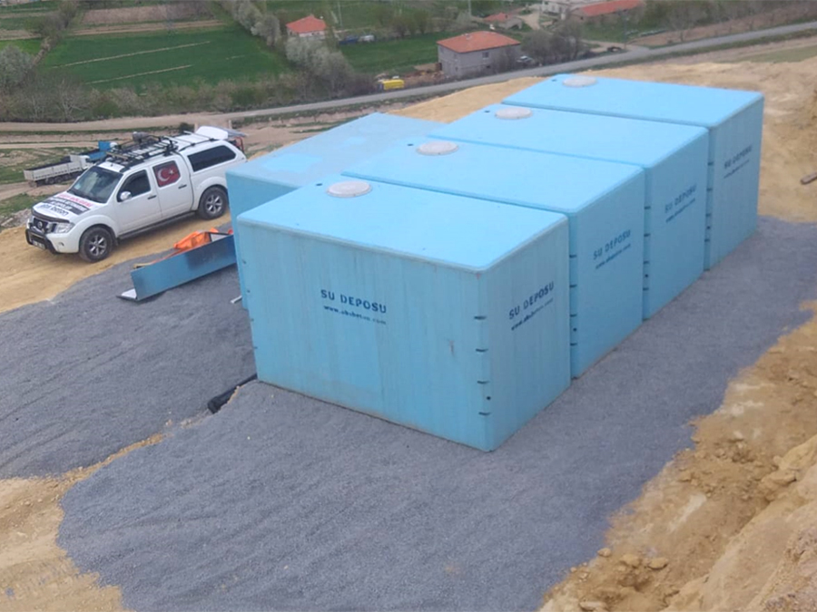 100 m3 Prefabrik Betonarme Su Deposu