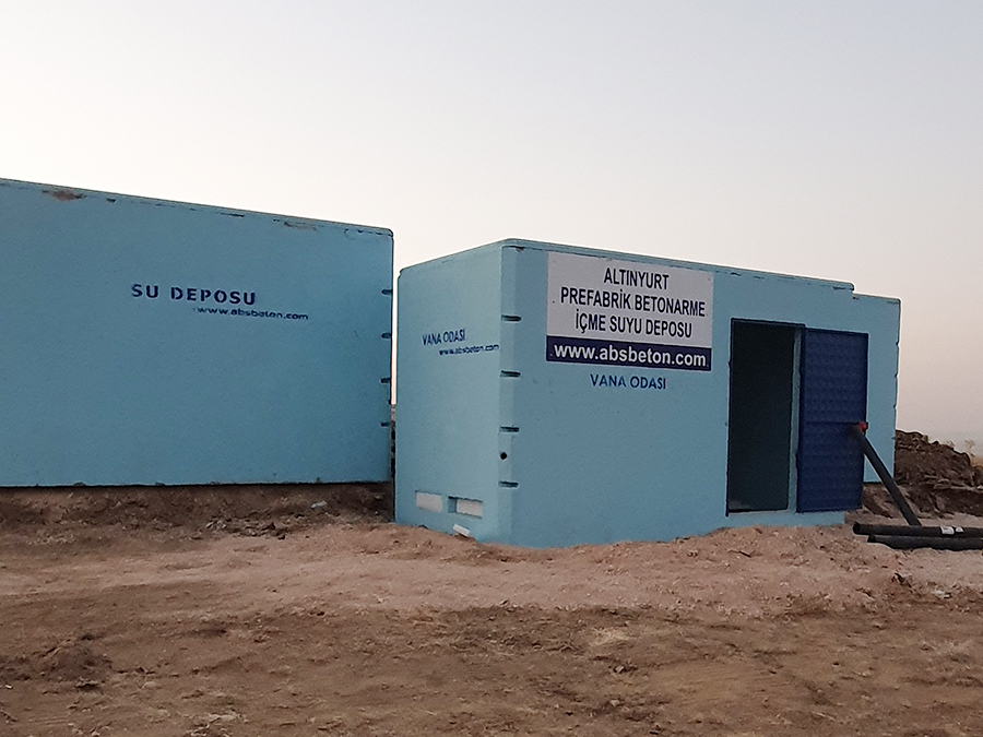 100 m3 Prefabrik Betonarme Su Deposu