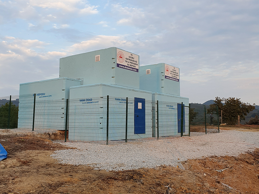 100 m3 Prefabrik Betonarme Su Deposu