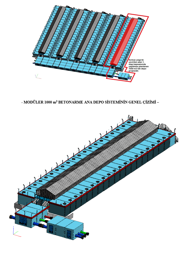 1000 M3  PREFABRiK BETONARME  DEPOLAR