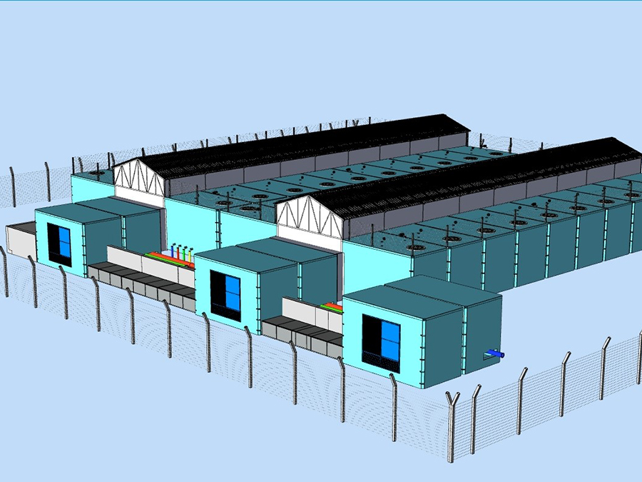 1000 m3 Prefabrik Betonarme Su Deposu