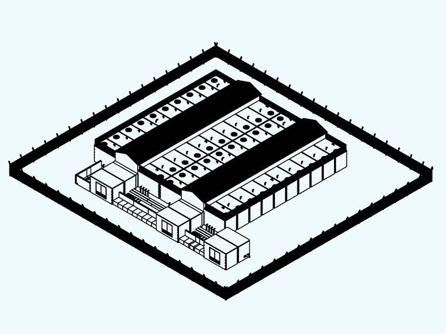 1000 m3 Prefabrik Betonarme Su Deposu