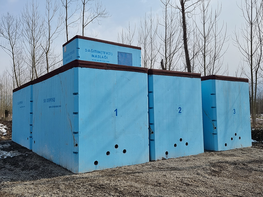 150 m3 Prefabrik Betonarme Su Deposu