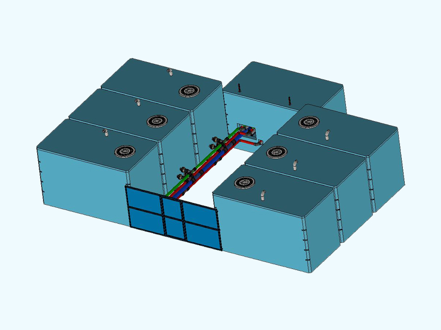 150 m3 Prefabrik Betonarme Su Deposu