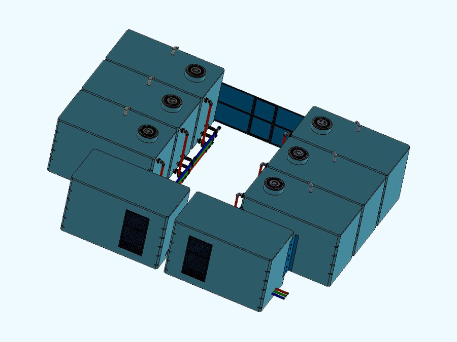 150 m3 Prefabrik Betonarme Su Deposu