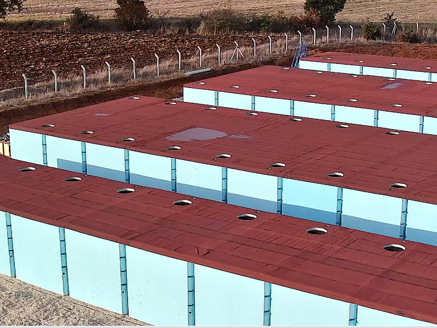 1500 m3 Prefabrik Betonarme Su Deposu