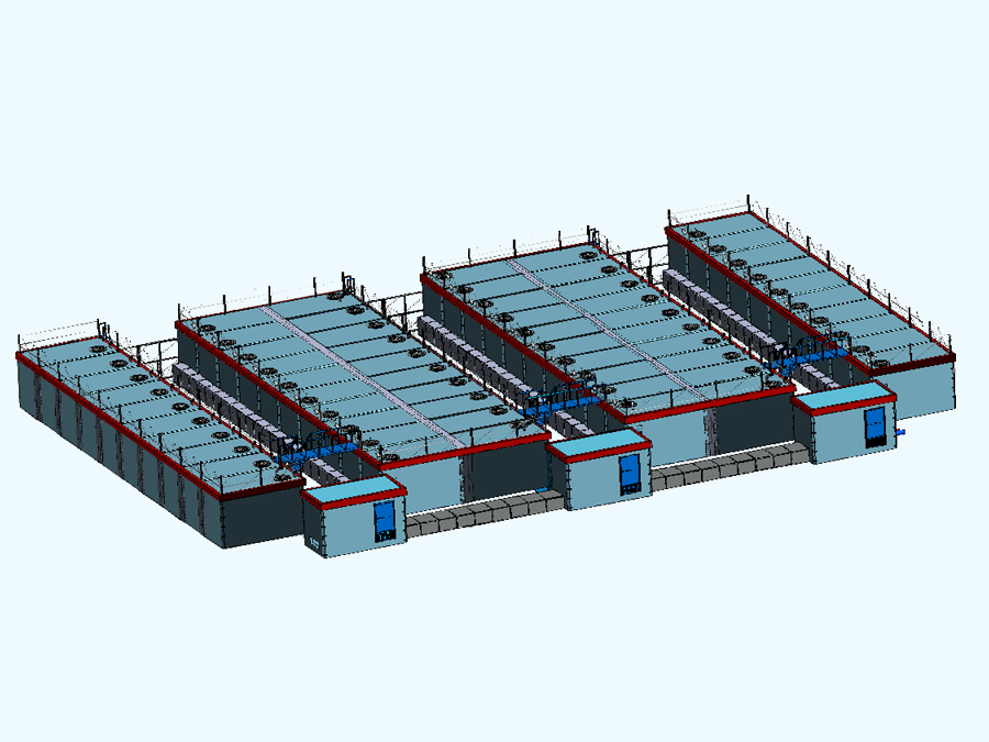 1500 m3 Prefabrik Betonarme Su Deposu