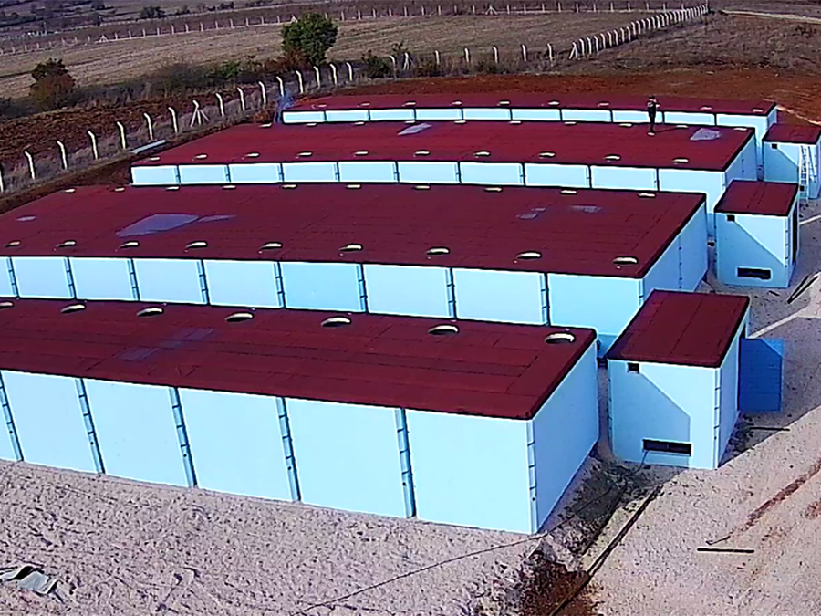 1500 m3 Prefabrik Betonarme Su Deposu