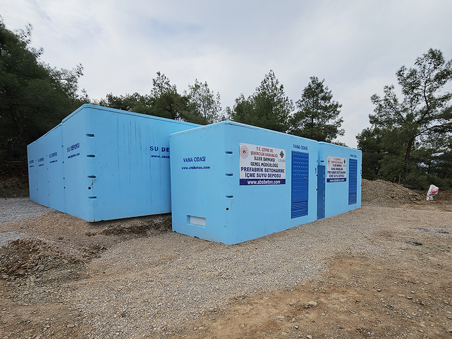 200 m3 Prefabrik Betonarme Su Deposu