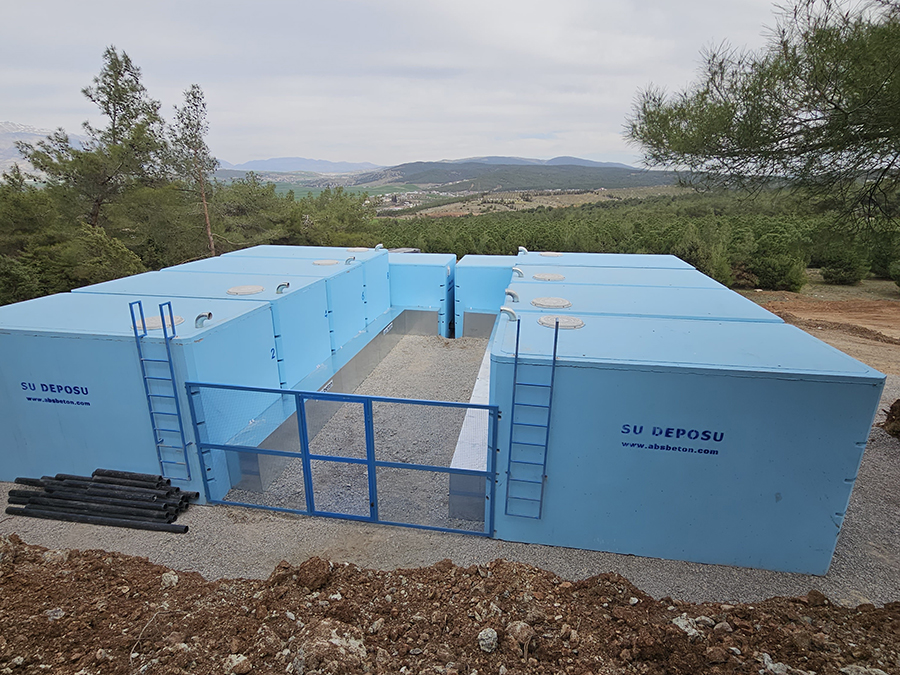 200 m3 Prefabrik Betonarme Su Deposu