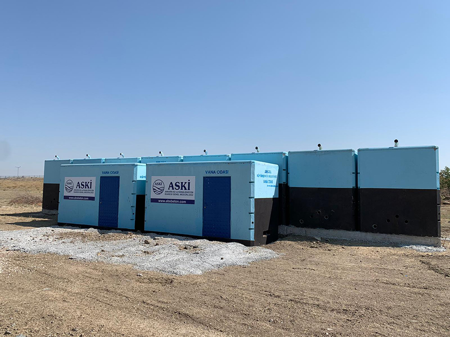 200 m3 Prefabrik Betonarme Su Deposu