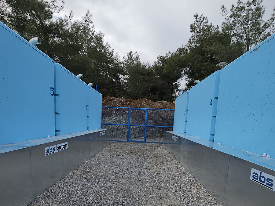 200 m3 Prefabrik Betonarme Su Deposu