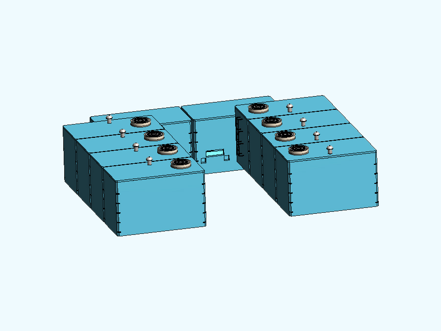 200 m3 Prefabrik Betonarme Su Deposu