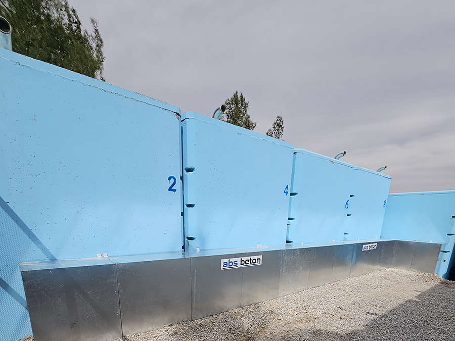 200 m3 Prefabrik Betonarme Su Deposu